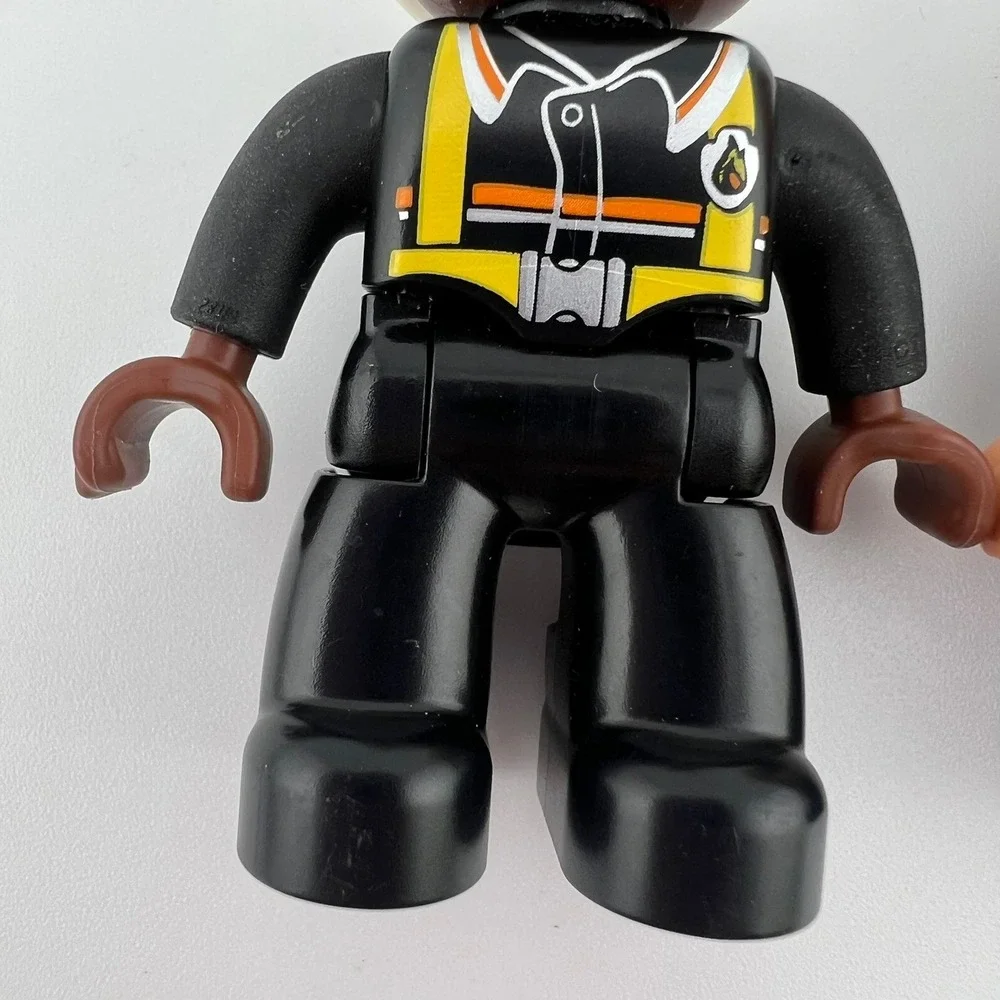LEGO DUPLO Figures Lot of 2 – Uniformed Characters w/ White Helmets